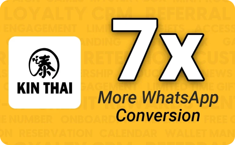 Kin Thai Uses Pixalink To Get 7 times more whatsapp promotion conversion