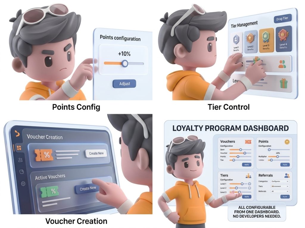Pixalink Have It All For Vouchers_points_tiers_referrals