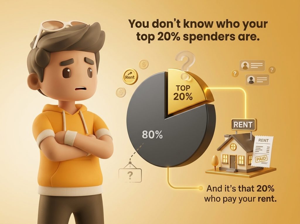Top20percentOfShopperSpendingDataWithLoyaltyProgram